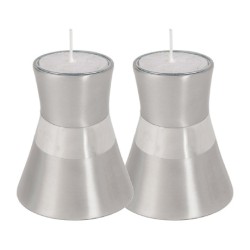 Yair Emanuel Small Anodized Aluminum Candlesticks Si... | Candlesticks