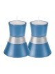 Yair Emanuel Small Anodized Aluminum Candlesticks Si... | Candlesticks
