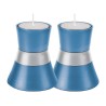Yair Emanuel Small Anodized Aluminum Candlesticks Si... | Candlesticks