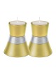 Yair Emanuel Small Anodized Aluminum Candlesticks Si... | Candlesticks