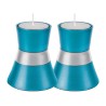 Yair Emanuel Small Anodized Aluminum Candlesticks Si... | Candlesticks