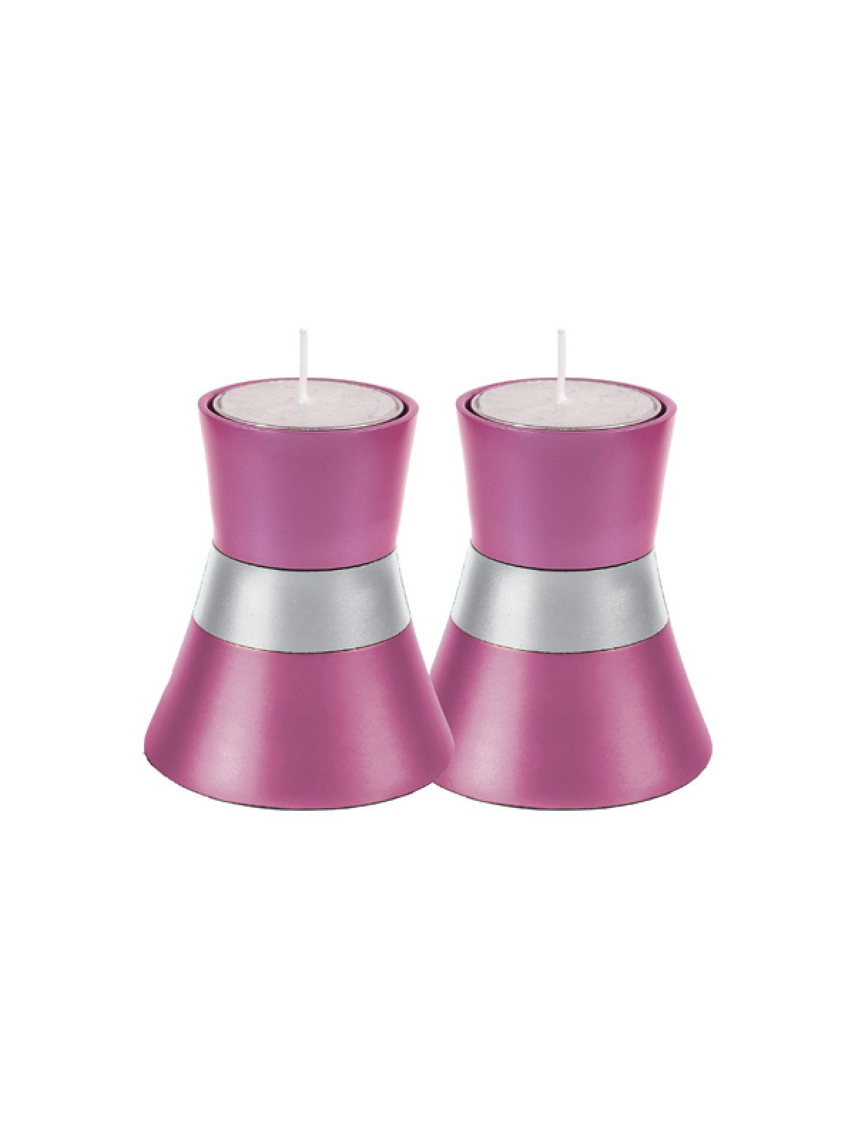 Yair Emanuel Small Anodized Aluminum Candlesticks Si... | Candlesticks
