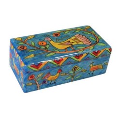 Yair Emanuel Hand Painted Shabbat Travel ... | Candlesticks by Emanuel