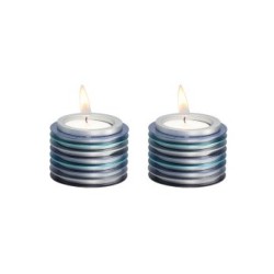 Yair Emanuel Small Tea Light Candlesticks Stacked Di... | Candlesticks