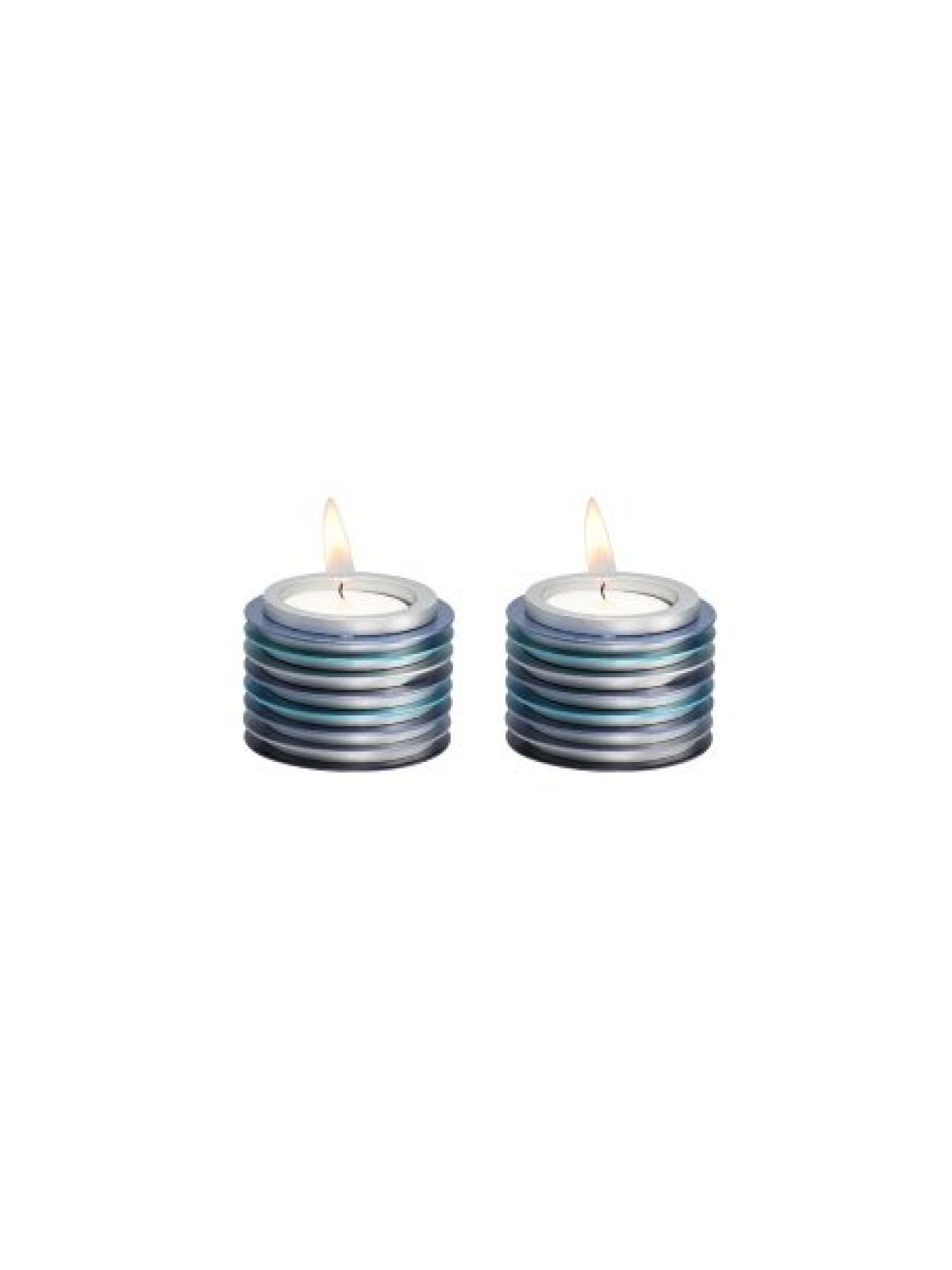 Yair Emanuel Small Tea Light Candlesticks Stacked Di... | Candlesticks