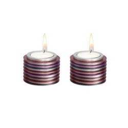 Yair Emanuel Small Tea Light Candlesticks Stacked Di... | Candlesticks