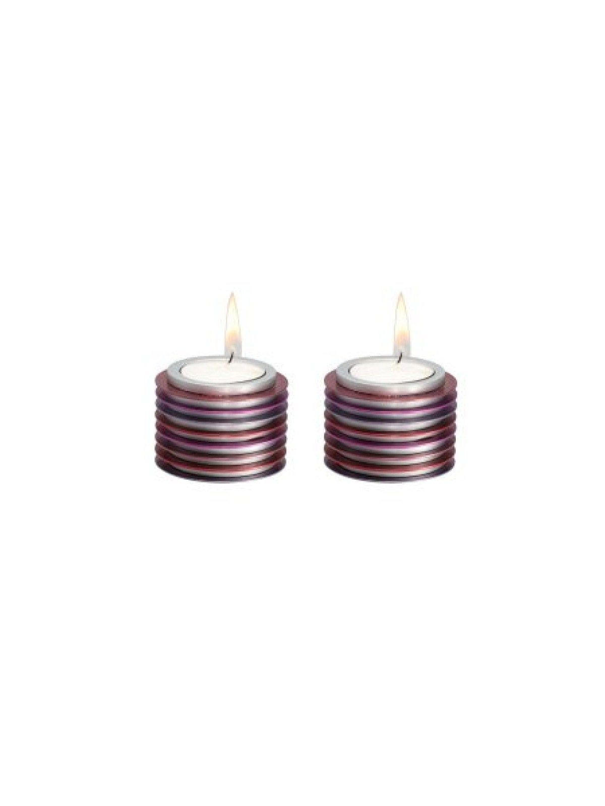 Yair Emanuel Small Tea Light Candlesticks Stacked Di... | Candlesticks