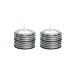 Yair Emanuel Small Tea Light Candlesticks Stacked Di... | Candlesticks