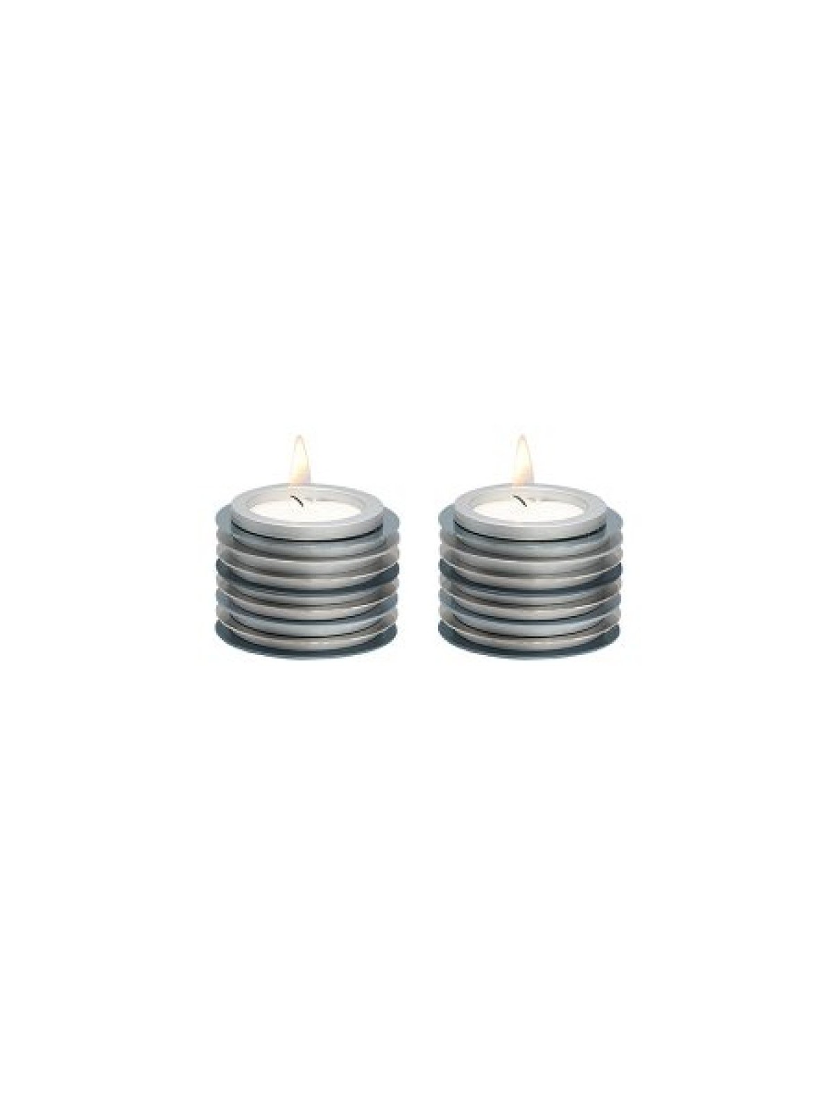 Yair Emanuel Small Tea Light Candlesticks Stacked Di... | Candlesticks