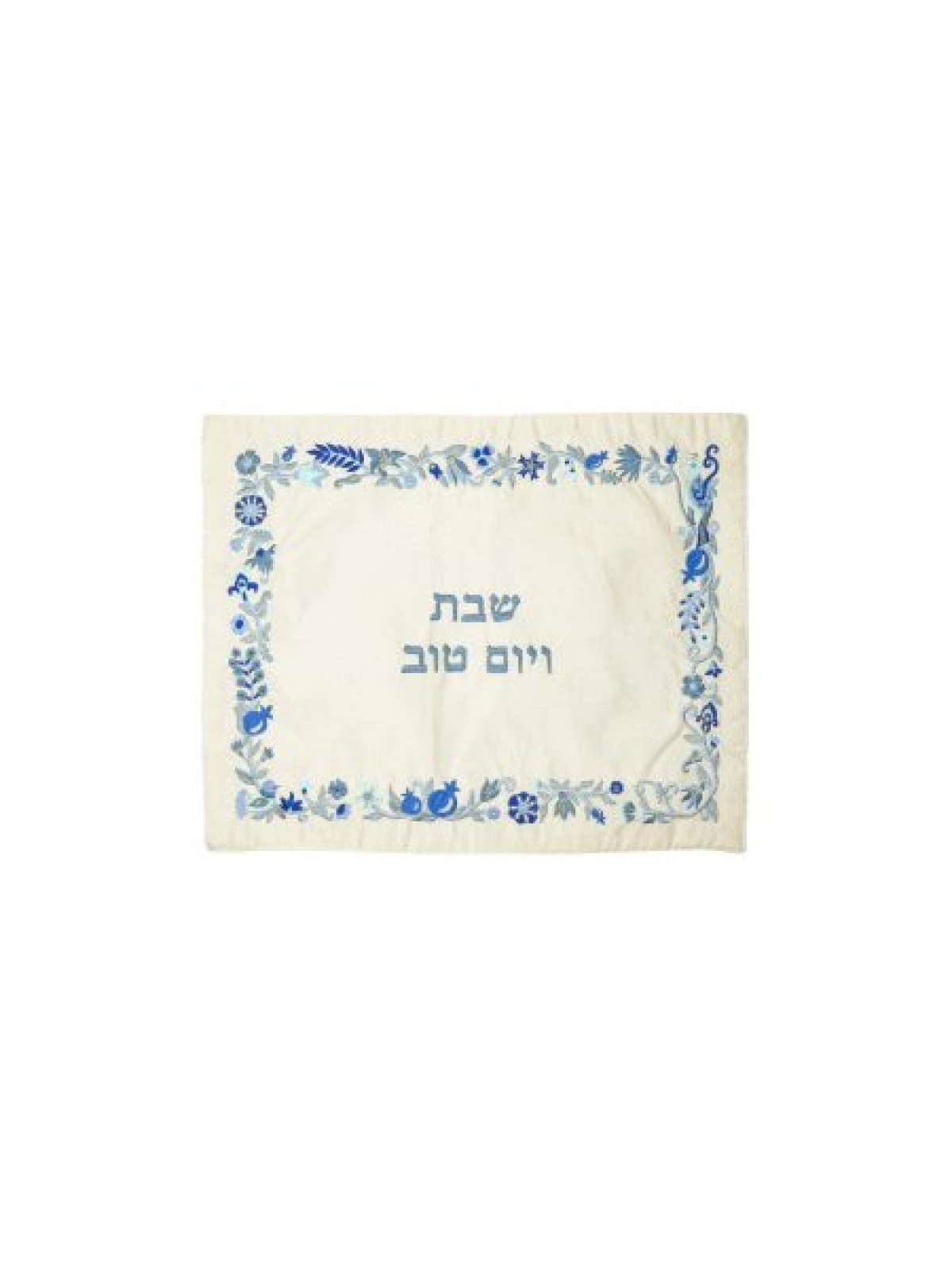 Yair Emanuel Embroidered Challah Cover Flowers and... | Challah Covers