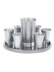 Yair Emanuel Aluminum Kiddush Goblet and Six Cups wi... | Kiddush Cups