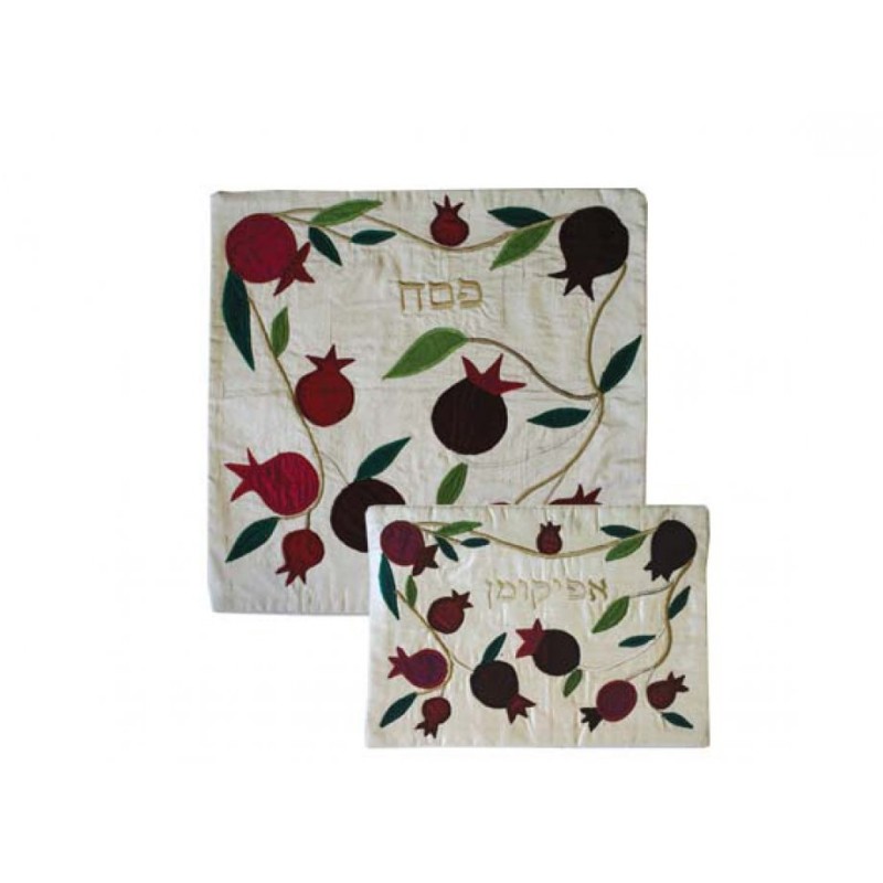Yair Emanuel Silk Applique Matzah Afikom... | Matzah & Afikoman Covers