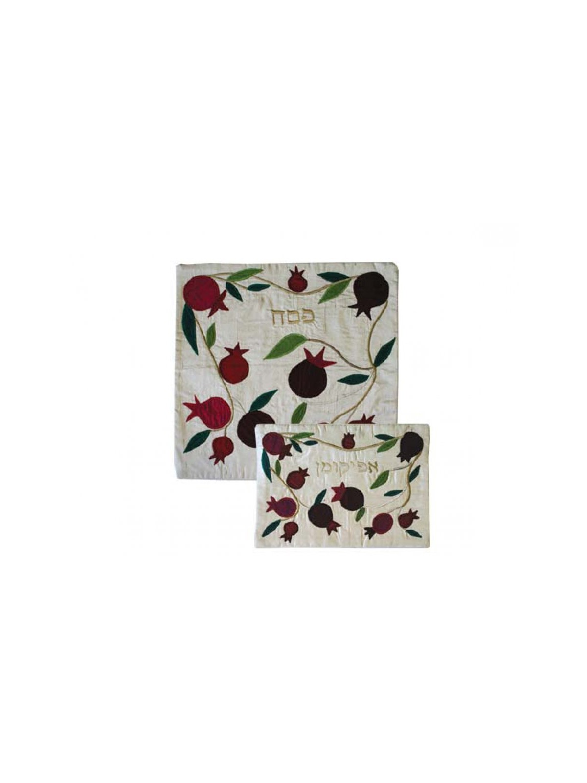 Yair Emanuel Silk Applique Matzah Afikom... | Matzah & Afikoman Covers