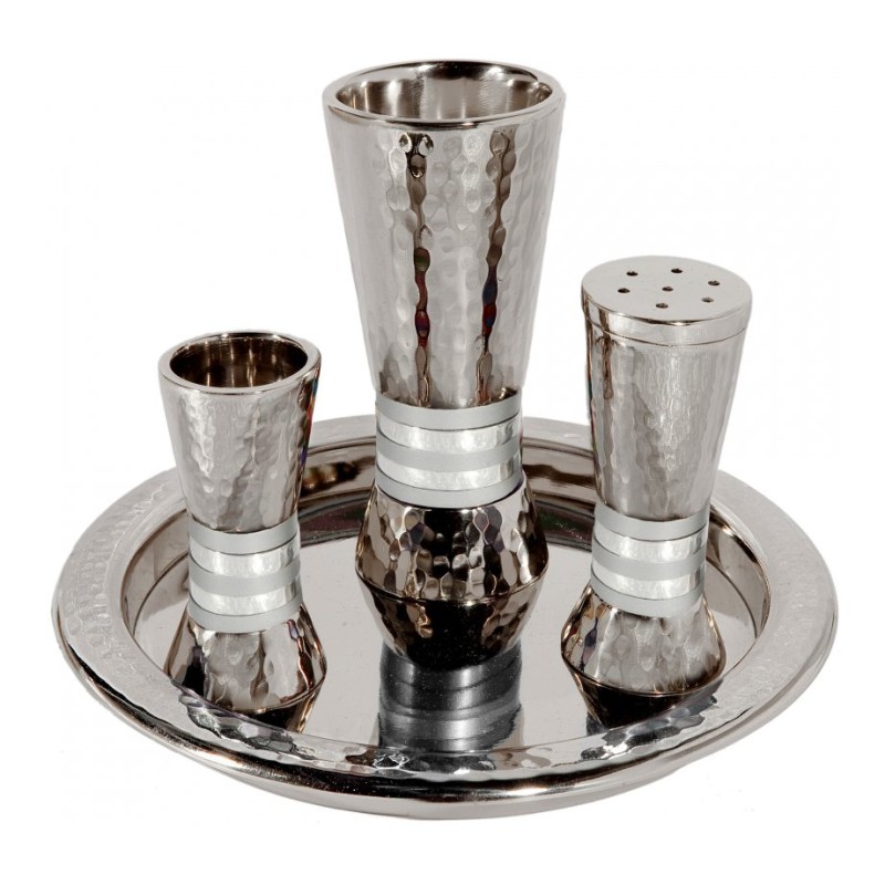 Yair Emanuel Hammered Aluminum Cone Shaped Havdalah... | Havdalah Sets