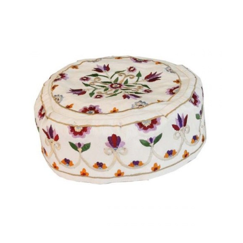 Yair Emanuel Embroidered Bucharian Hat K... | Kippot & Hats by Emanuel