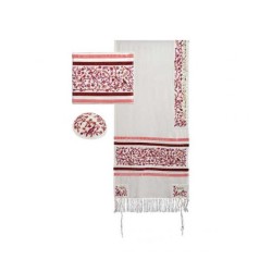 Yair Emanuel Embroidered Silk Cotton Tall... | Jewish Gift from Israel