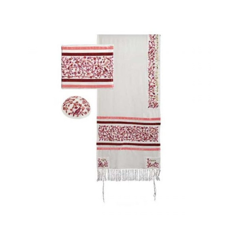 Yair Emanuel Embroidered Silk Cotton Tall... | Jewish Gift from Israel