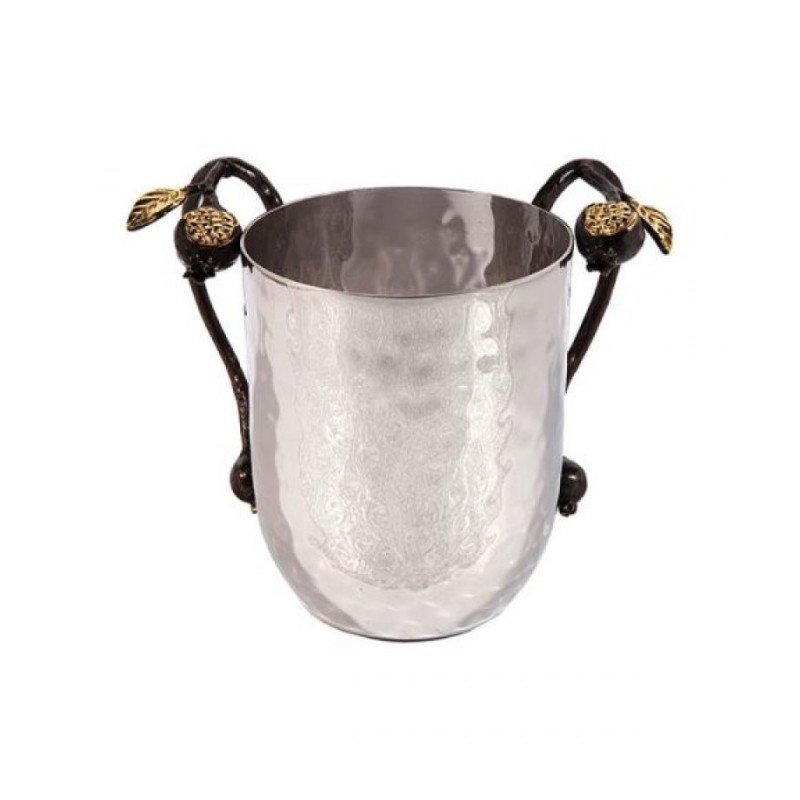 Yair Emanuel Stainless Steel Netilat Yadayim Wash Cup C... | Wash Cups