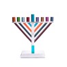 Yair Emanuel Chabad Chanukah Menorah Multicolore... | Hanukkah Menorah