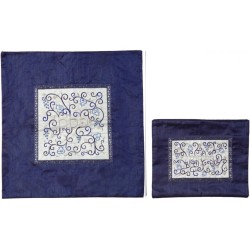 Yair Emanuel Embroidered Twirls Matzah A... | Matzah & Afikoman Covers