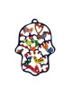 Yair Emanuel Hand painted Colorful Laser Cut Wa... | Hamsas by Emanuel