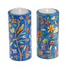 Yair Emanuel Cylinder Hand Painted Wood S... | Candlesticks by Emanuel