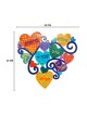 Yair Emanuel Hand Painted Wall Decoration Heart... | Hamsas by Emanuel