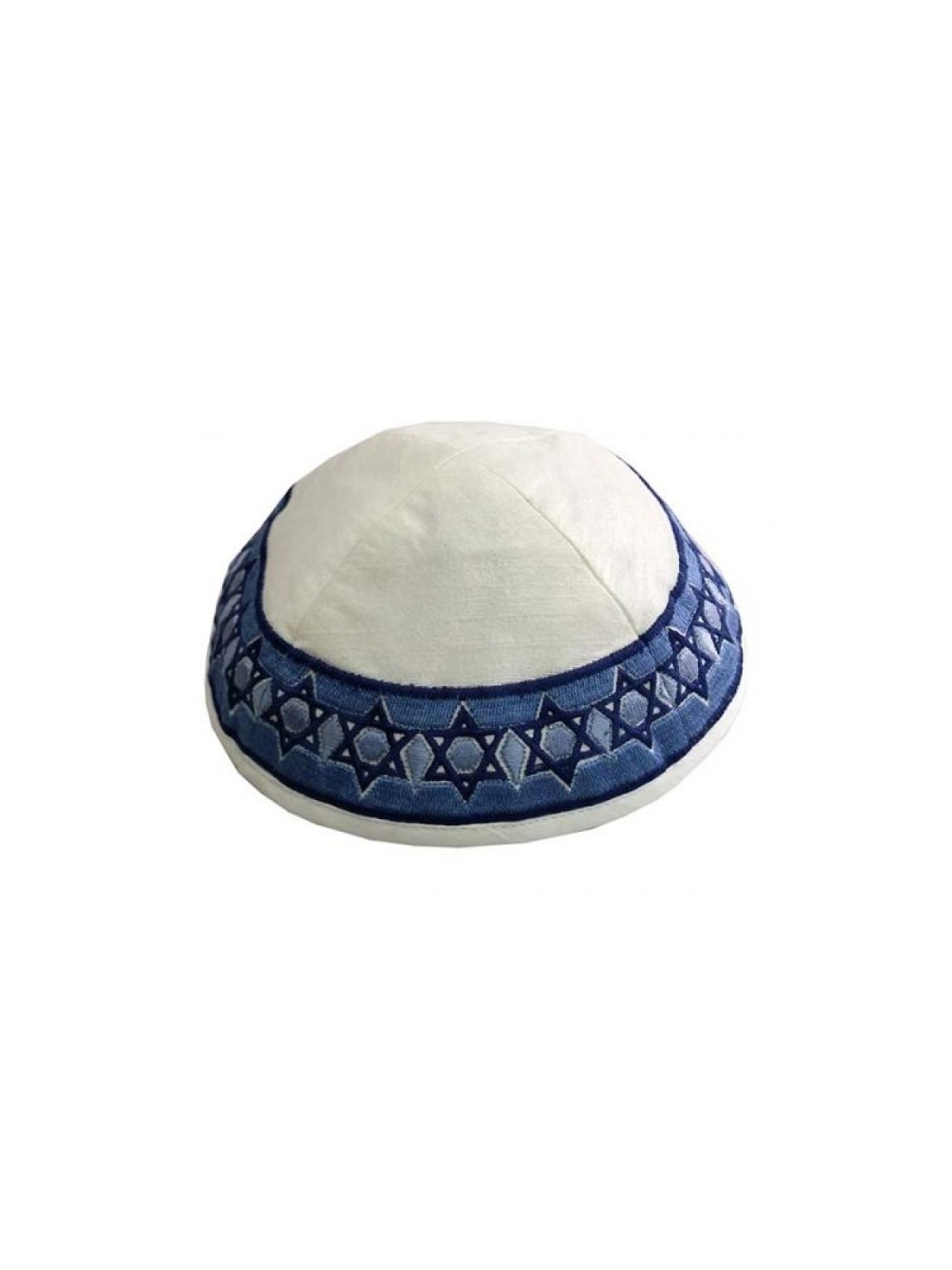 Yair Emanuel Embroidered Kippah Stars of... | Kippot & Hats by Emanuel