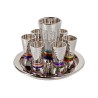 Yair Emanuel Hammered Nickel Kiddush Gobl... | Kiddush Cups by Emanuel
