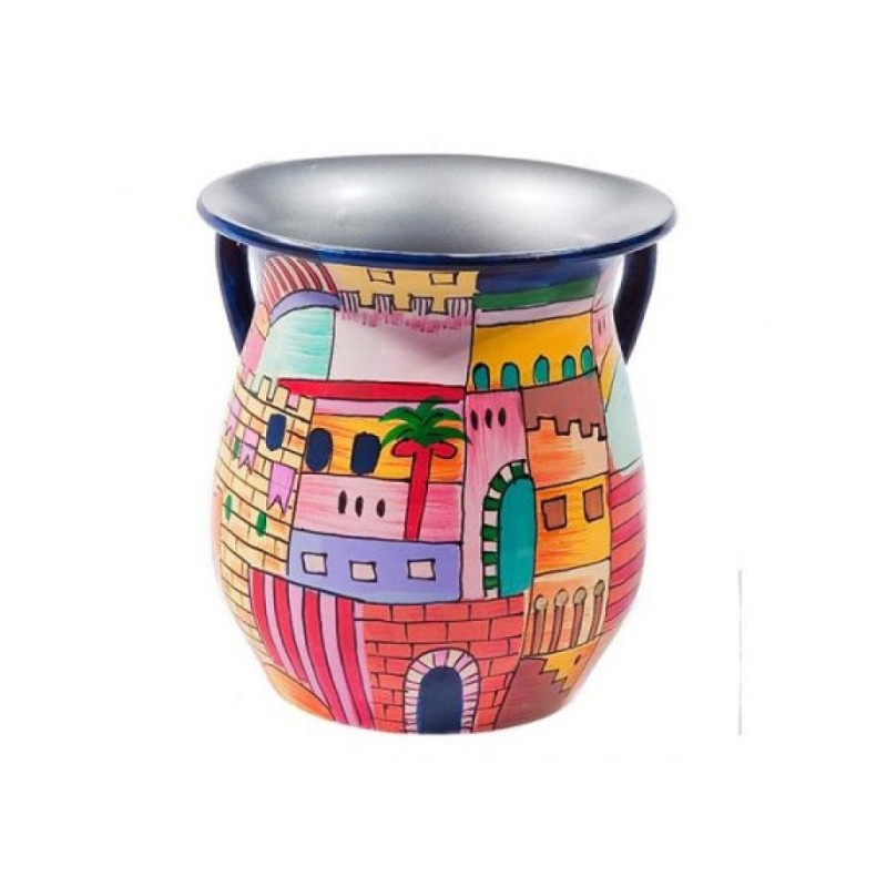 Yair Emanuel Hand Painted Metal Netilat Yadayim Wash Cu... | Wash Cups