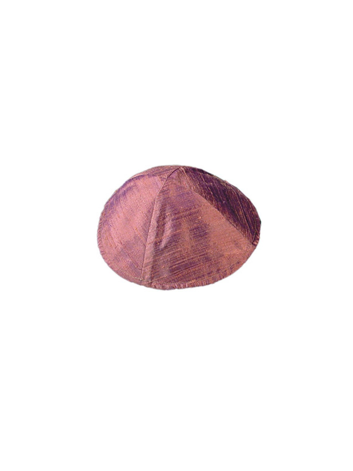 Yair Emanuel Basic Raw Silk Kippah Burgundy | Kippot & Hats by Emanuel