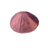 Yair Emanuel Basic Raw Silk Kippah Burgundy | Kippot & Hats by Emanuel