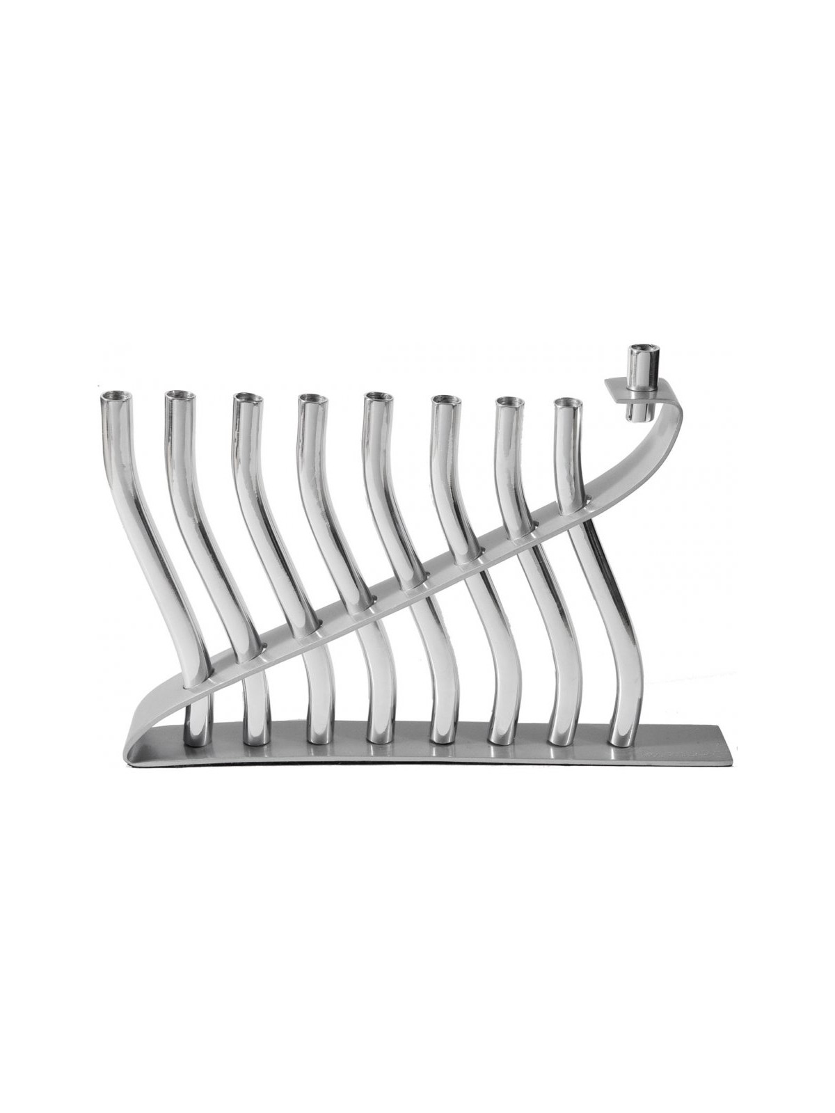 Yair Emanuel Anodized Aluminum Hanukkah Menorah ... | Hanukkah Menorah