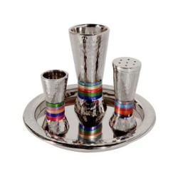 Yair Emanuel Hammered Aluminum Cone Shaped Havdalah... | Havdalah Sets