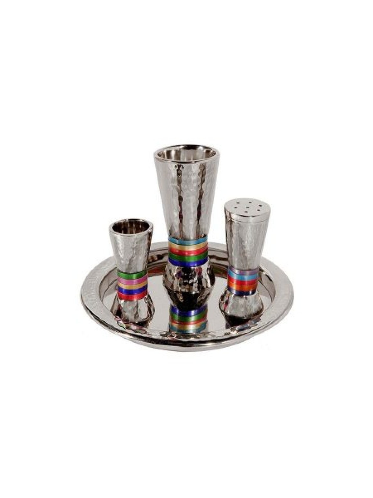 Yair Emanuel Hammered Aluminum Cone Shaped Havdalah... | Havdalah Sets