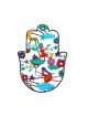 Yair Emanuel Hand Painted Wall Hamsa Enamel Fin... | Hamsas by Emanuel