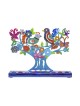 Yair Emanuel Hand Painted Chanukah Menorah Color... | Hanukkah Menorah