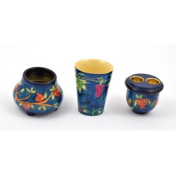 Yair Emanuel Compact Shabbat Candlesticks and Havda... | Havdalah Sets