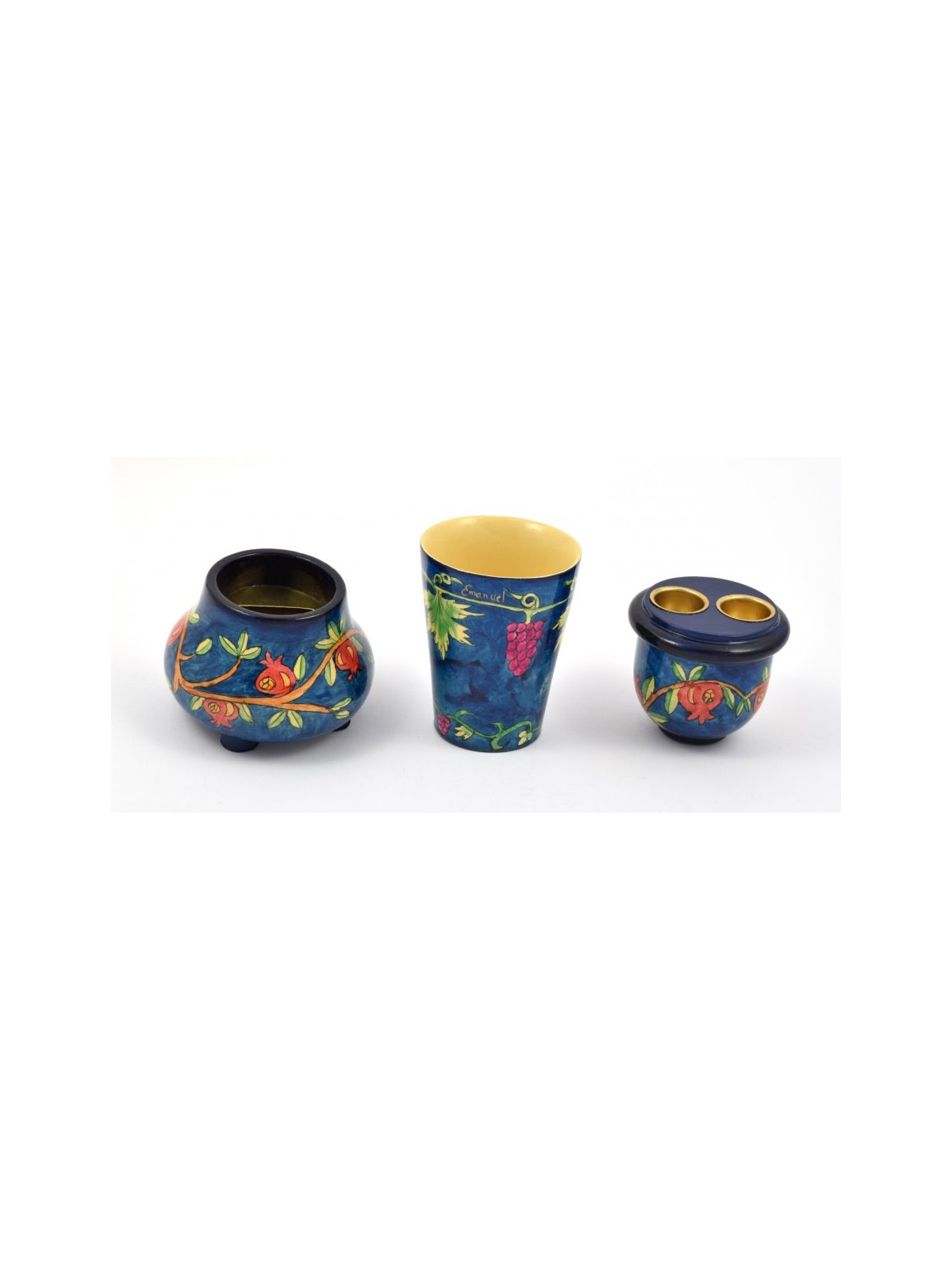 Yair Emanuel Compact Shabbat Candlesticks and Havda... | Havdalah Sets