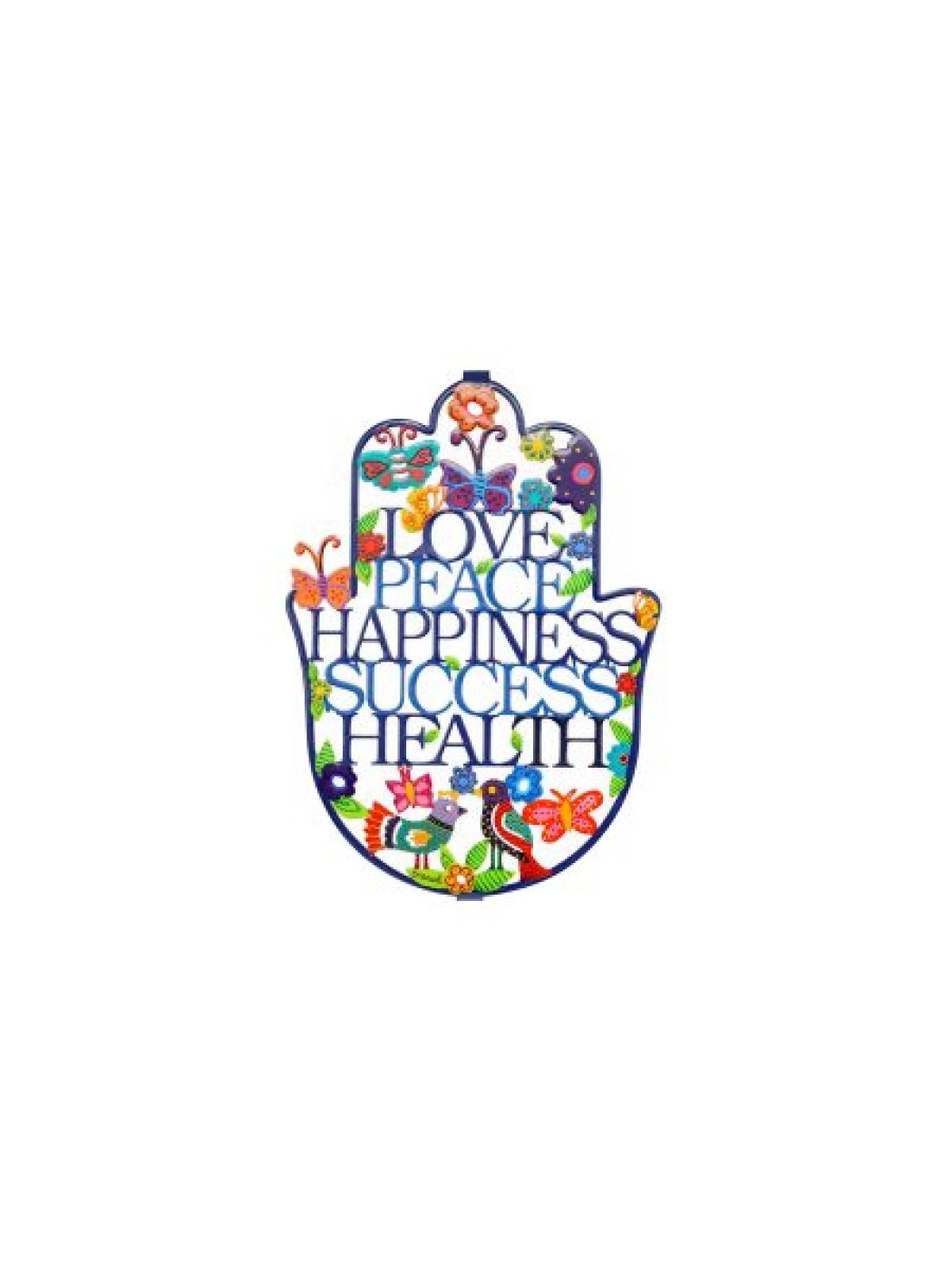 Yair Emanuel Hand Painted Large Hamsa Wall Deco... | Hamsas by Emanuel