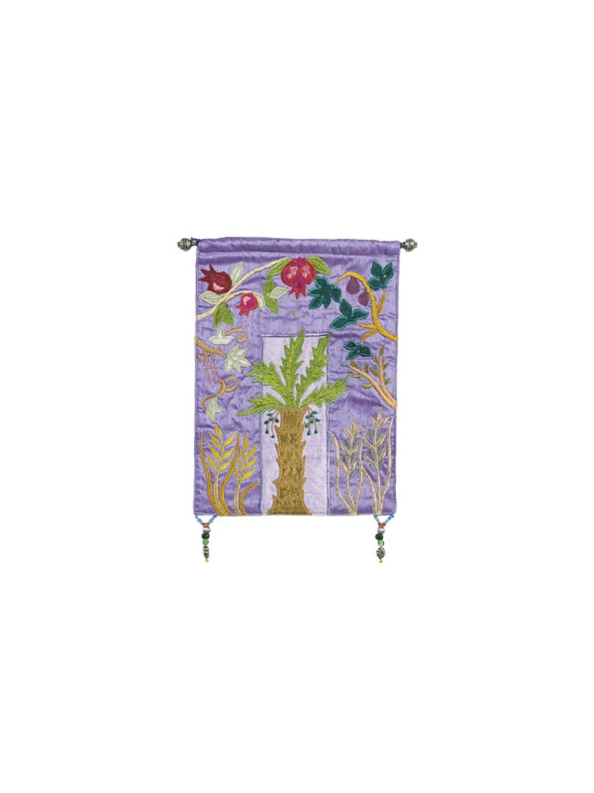 Yair Emanuel Appliqued Silk Wall Banner ... | Wall Hangings by Emanuel