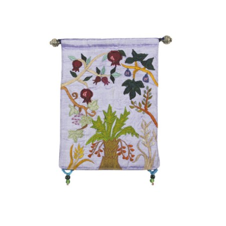Yair Emanuel Small Colorful Appliqued Si... | Wall Hangings by Emanuel