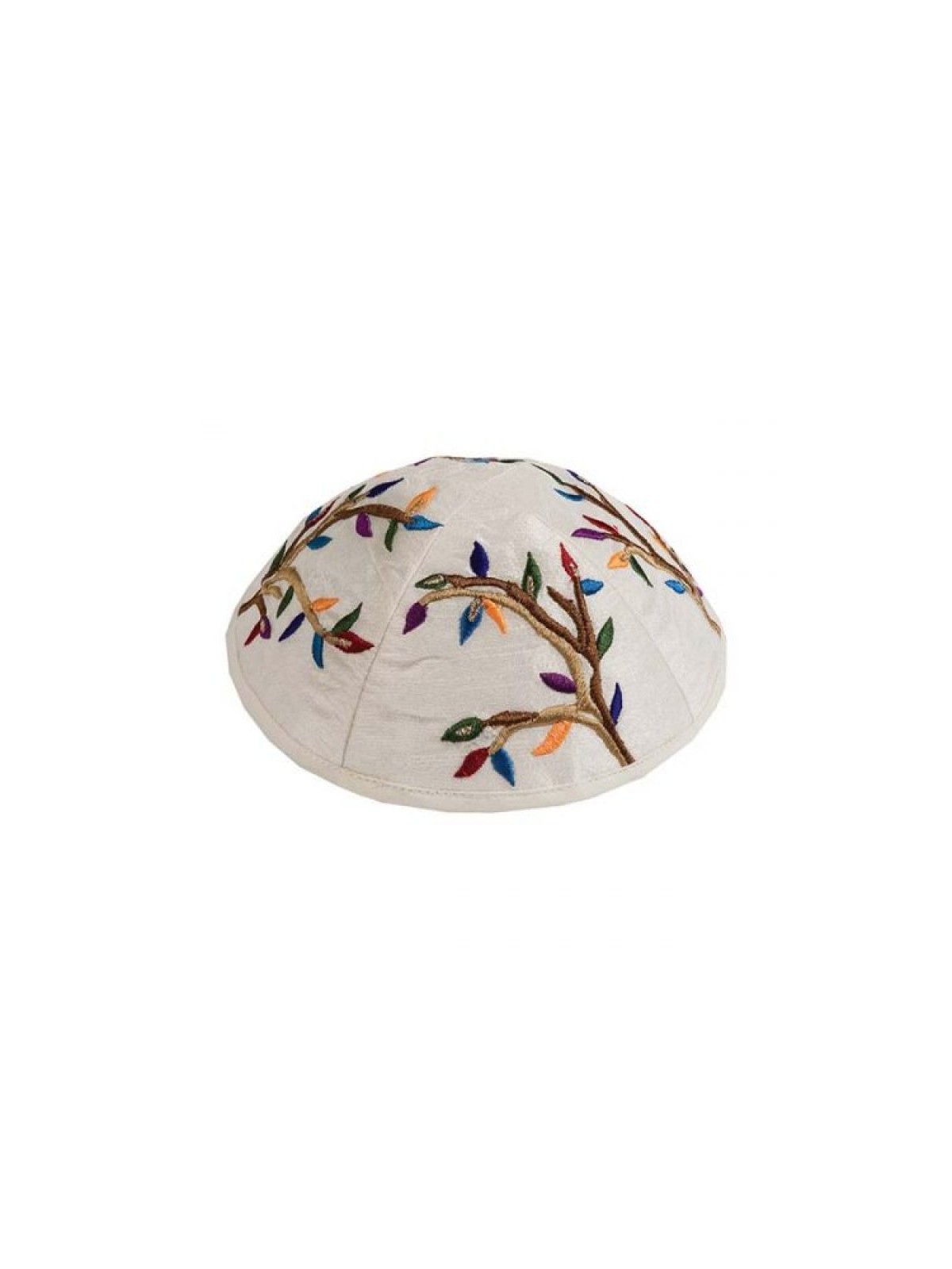 Yair Emanuel Embroidered Kippah Tree of ... | Kippot & Hats by Emanuel