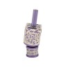 Yair Emanuel Metal Cutout Dreidel Jerusalem Design Purple | Dreidels