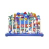 Yair Emanuel Hand Painted Chanukah Menorah Color... | Hanukkah Menorah