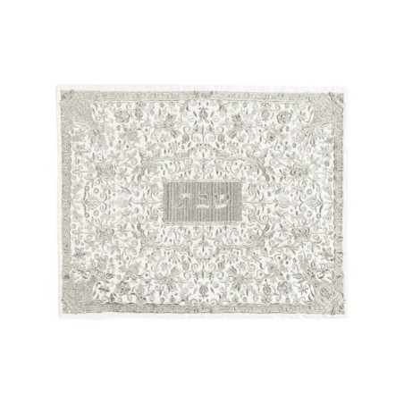 Yair Emanuel Full Embroidery Challah Cover Flowers... | Challah Covers