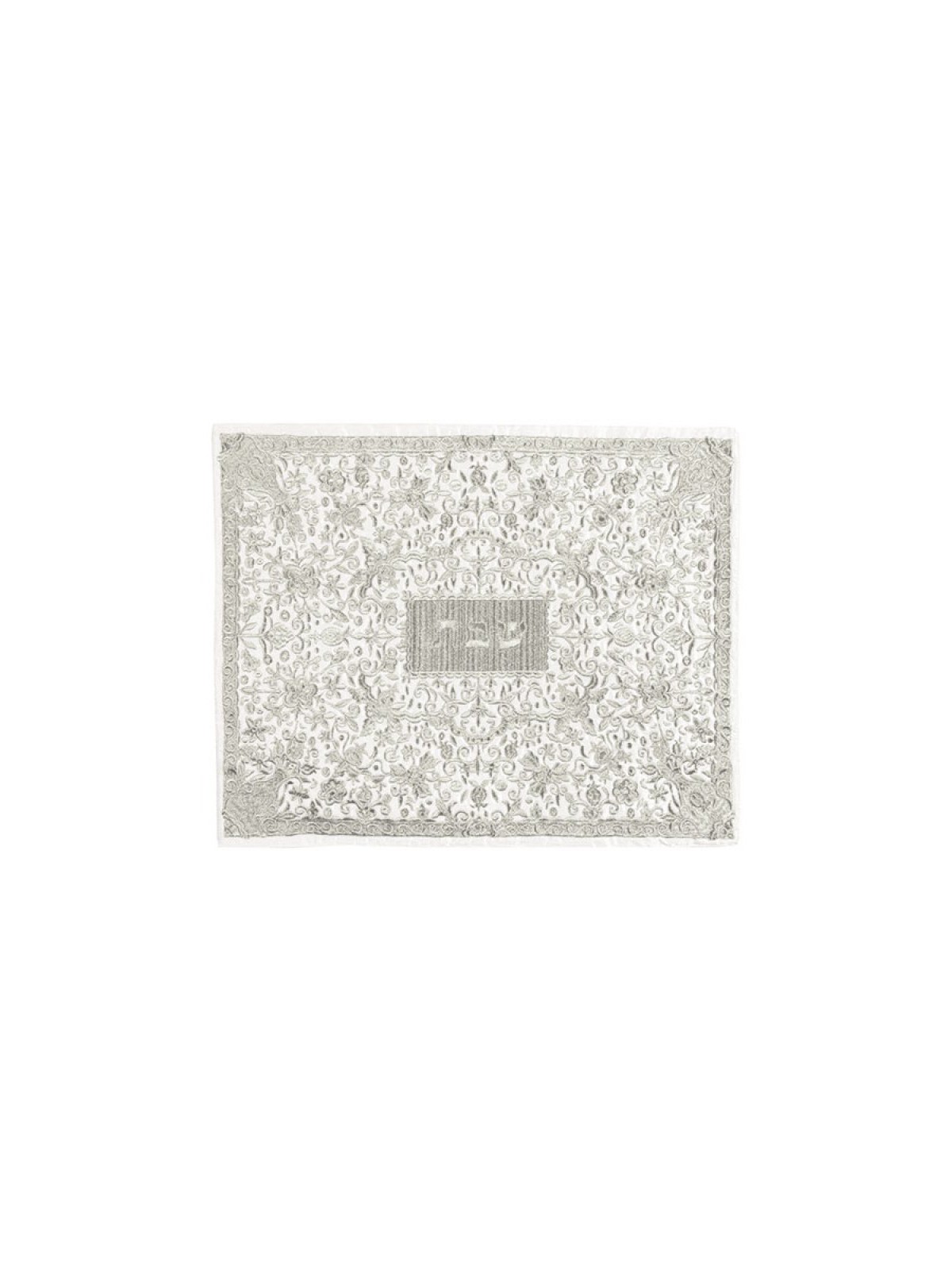 Yair Emanuel Full Embroidery Challah Cover Flowers... | Challah Covers