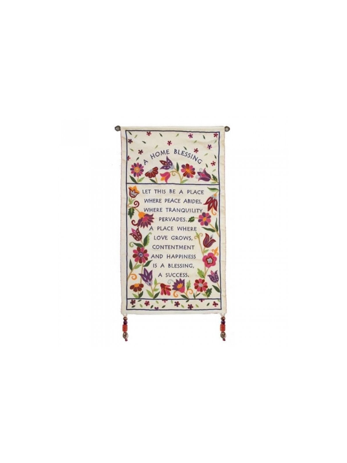 Yair Emanuel Silk Wall Hanging Floral Ho... | Wall Hangings by Emanuel