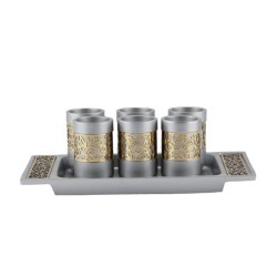 Yair Emanuel Six Pomegranate Decorated Ki... | Kiddush Cups by Emanuel