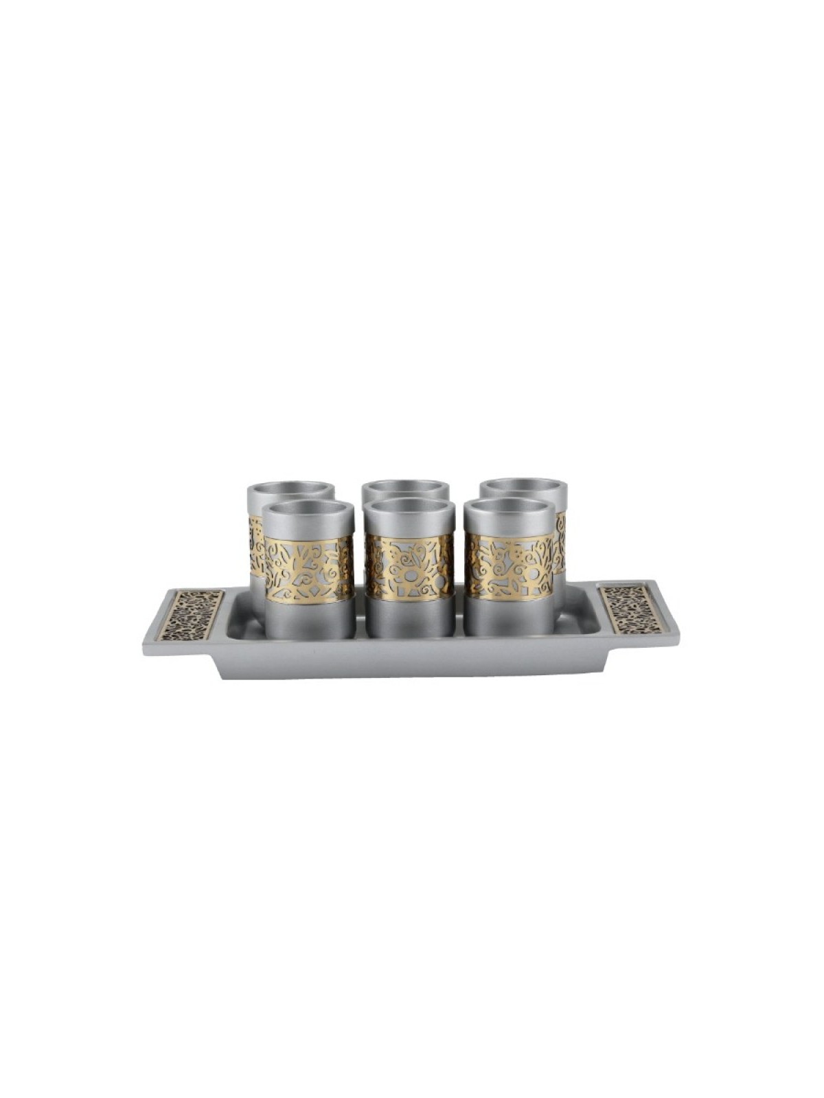 Yair Emanuel Six Pomegranate Decorated Ki... | Kiddush Cups by Emanuel